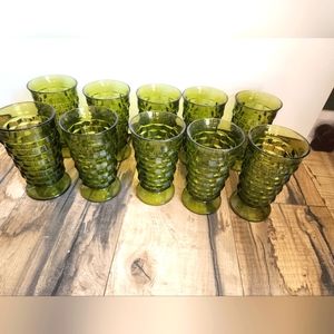 Whitehall green large glassware